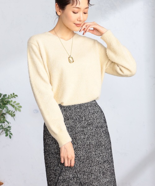 GALLORIA(ギャローリア)の「ツイードナロースカート(スカート・レディース・グレー/ブラック・L/LL/M/S)」の10枚目の写真