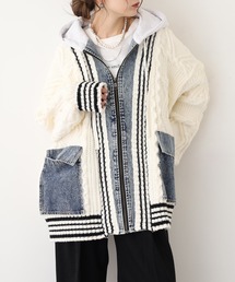 je crois soi デニム切り替え ジャケット