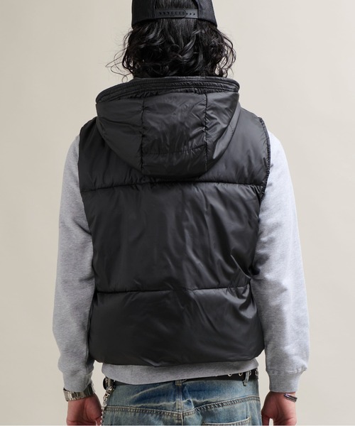 CALIFORNIA OUTFITTERS(カリフォルニア アウトフィッターズ)の「11C15 ドロストフード 中綿ベスト(ダウンベスト・メンズ・アイボリー/ブラック/グレー・FREE)」の20枚目の写真