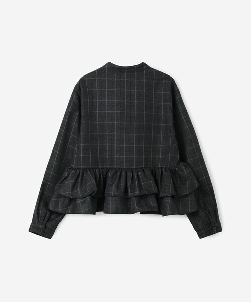 Bshop（ビショップ）の「eunoia | チェックボタン ブラウス WOMEN（シャツ/ブラウス・レディース・チャコール・ONE）」の11枚目の写真