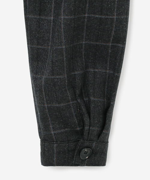 Bshop（ビショップ）の「eunoia | チェックボタン ブラウス WOMEN（シャツ/ブラウス・レディース・チャコール・ONE）」の3枚目の写真