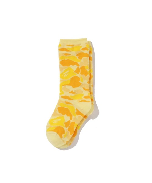 A BATHING APE（アベイシングエイプ）の「ABC CAMO SOCKS（ソックス/靴下・キッズ・グリーン/ブルー/ピンク/イエロー・SMALL/MEDIUM/LARGE）」の3枚目の写真