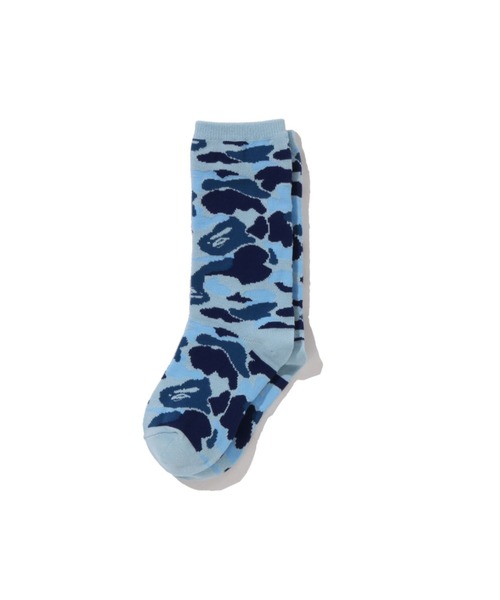 A BATHING APE（アベイシングエイプ）の「ABC CAMO SOCKS（ソックス/靴下・キッズ・グリーン/ブルー/ピンク/イエロー・SMALL/MEDIUM/LARGE）」の2枚目の写真