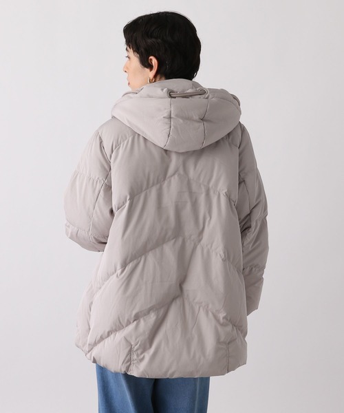 studio CLIP（スタディオクリップ）の「《ウタオ》ハトメフードピュアダウン（ダウンジャケット/コート・レディース・ブラック/ライトベージュ/グレー・FREE）」の9枚目の写真
