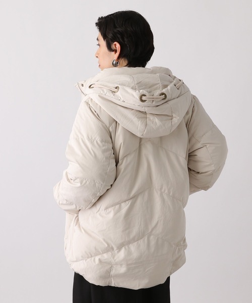 studio CLIP（スタディオクリップ）の「《ウタオ》ハトメフードピュアダウン（ダウンジャケット/コート・レディース・ブラック/ライトベージュ/グレー・FREE）」の20枚目の写真