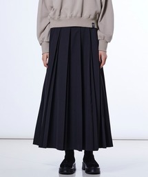 ツイルストレッチ プリーツスカート