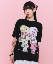 LAUGHER（ラファー）の「[Esther Bunny] Shopaholic T-shirt - Black（Tシャツ/カットソー）」