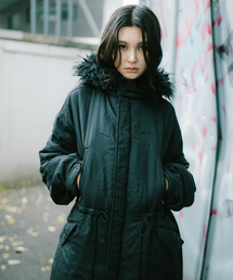 runningHIGH（ランニングハイ）の「パディッドロングジャケット [ブラック]（ダウンジャケット/コート）」