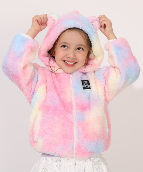 BABYDOLL（ベビードール）の「ボアアニマルジップパーカー 1176K（パーカー・キッズ・ブラック/ベビーピンク/ブラウン・100cm/110cm/120cm/130cm/90cm）」の3枚目の写真