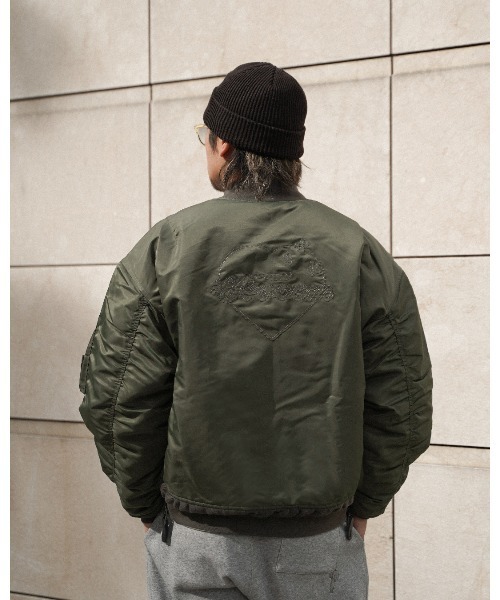 #Re:room（リルーム）の「カクタスハートMA-1（MA-1・メンズ・ブラック/カーキ・S-M/M-L）」の4枚目の写真