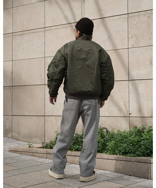 #Re:room（リルーム）の「カクタスハートMA-1（MA-1・メンズ・ブラック/カーキ・S-M/M-L）」の7枚目の写真