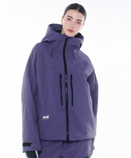 DOLL OUTERWEAR(ドラ アウターウェア)の「2425 ボニータ ボードウェア ジャケット パープル 男女共用(ナイロンジャケット・レディース・その他・SMALL/MEDIUM/LARGE/X-LARGE/X-SMALL)」の3枚目の写真