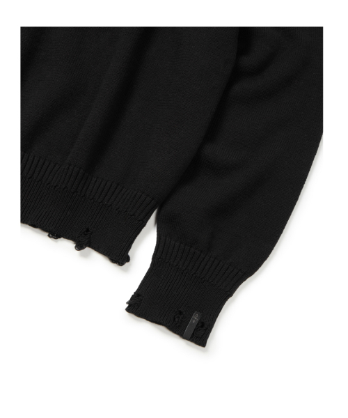 ETCE（イーティーシーイー）の「FEATHER DAMAGE KNIT (BLACK)（ニット/セーター・レディース・その他・MEDIUM/LARGE/X-LARGE）」の6枚目の写真