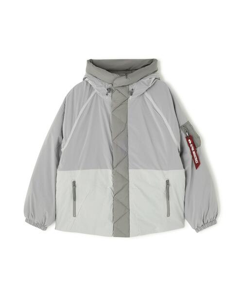 Alpha Industries(アルファインダストリーズ)の「Alpha Industries/アルファインダストリーズ/SHEER PUFFER PARKA/シアー パファー パーカ(ダウンジャケット/コート・メンズ・グレー系その他3/その他2・L/M/XL)」の1枚目の写真