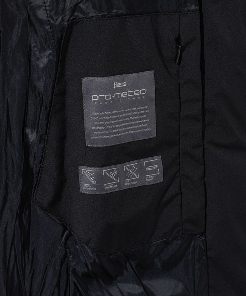 HERNO(ヘルノ)の「HERNO 2 LAYER PRO METEO DOWN COAT ヘルノ 2レイヤー プロメテオ ダウンコート(ダウンジャケット/コート・メンズ・ブラック・48/52/50/46)」の13枚目の写真