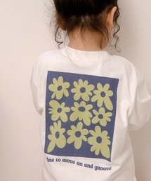 MAKE YOUR DAY | レトロフラワープリントファミリー長袖Tシャツ■80～140cm(Tシャツ/カットソー)