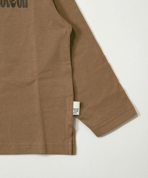 MAKE YOUR DAY(メイクユアデイ)の「レトロフラワープリントファミリー長袖Tシャツ■80~140cm(Tシャツ/カットソー・キッズ・ブラウン/オフホワイト・80/90/100/110/120/130/140)」の11枚目の写真