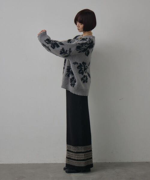 kivi（キヴィ）の「裾ボーダースカート（スカート・レディース・ブラウン/ブラック/チャコールグレー・FREE）」の16枚目の写真