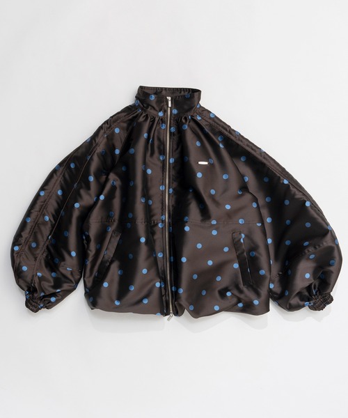 MAISON SPECIAL(メゾンスペシャル)の「Dot Voluminous Balloon Blouson/ドットボリューミーバルーンブルゾン(ブルゾン・レディース・ブラウン/ホワイト・FREE)」の15枚目の写真