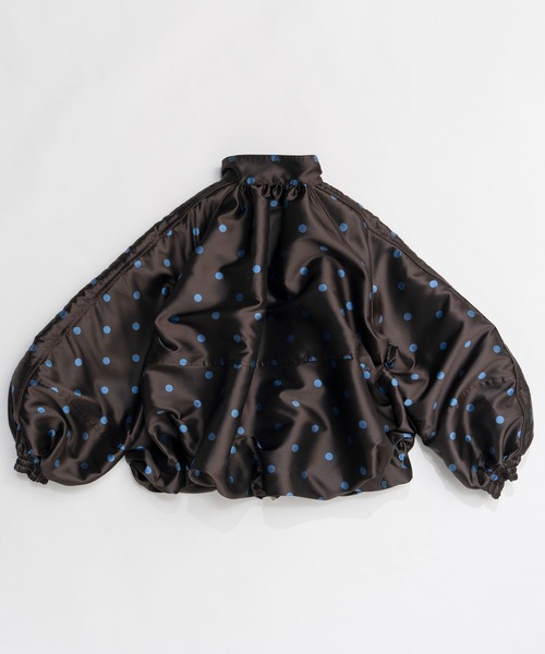 MAISON SPECIAL(メゾンスペシャル)の「Dot Voluminous Balloon Blouson/ドットボリューミーバルーンブルゾン(ブルゾン・レディース・ブラウン/ホワイト・FREE)」の16枚目の写真
