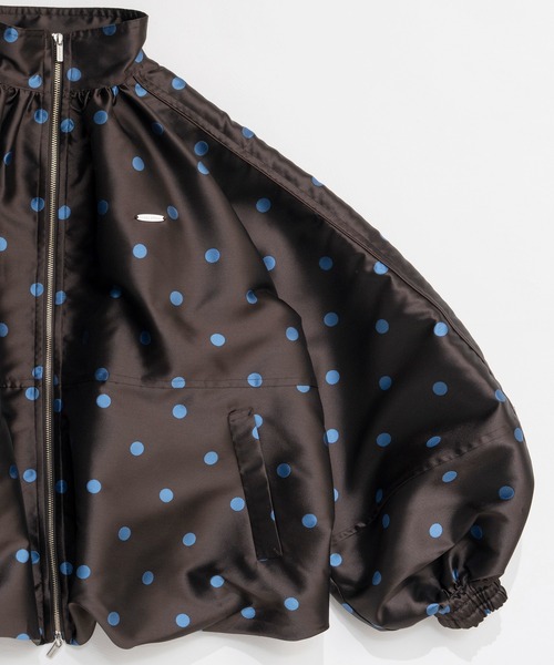 MAISON SPECIAL(メゾンスペシャル)の「Dot Voluminous Balloon Blouson/ドットボリューミーバルーンブルゾン(ブルゾン・レディース・ブラウン/ホワイト・FREE)」の18枚目の写真