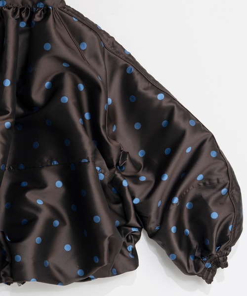 MAISON SPECIAL(メゾンスペシャル)の「Dot Voluminous Balloon Blouson/ドットボリューミーバルーンブルゾン(ブルゾン・レディース・ブラウン/ホワイト・FREE)」の20枚目の写真