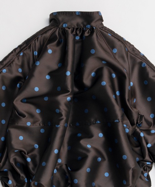 MAISON SPECIAL(メゾンスペシャル)の「Dot Voluminous Balloon Blouson/ドットボリューミーバルーンブルゾン(ブルゾン・レディース・ブラウン/ホワイト・FREE)」の19枚目の写真
