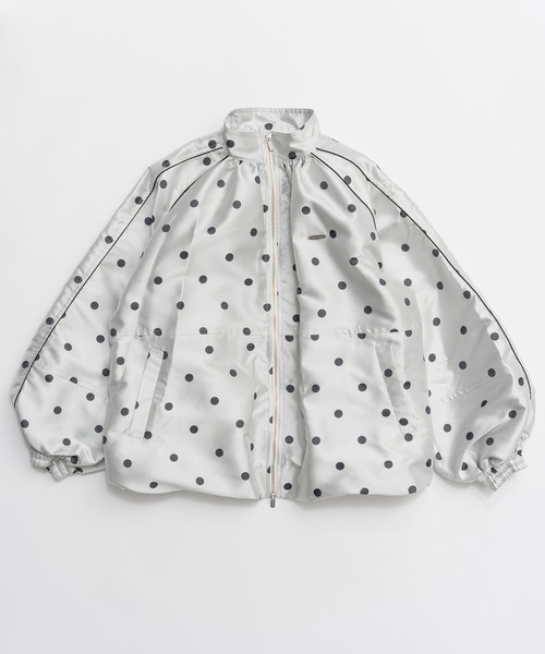 MAISON SPECIAL(メゾンスペシャル)の「Dot Voluminous Balloon Blouson/ドットボリューミーバルーンブルゾン(ブルゾン・レディース・ブラウン/ホワイト・FREE)」の7枚目の写真