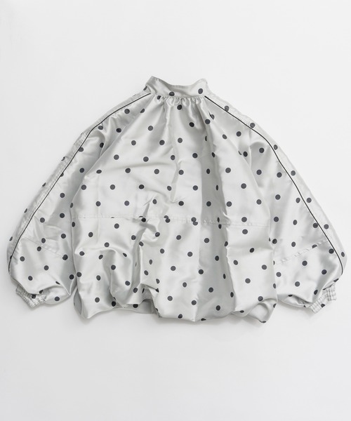 MAISON SPECIAL(メゾンスペシャル)の「Dot Voluminous Balloon Blouson/ドットボリューミーバルーンブルゾン(ブルゾン・レディース・ブラウン/ホワイト・FREE)」の12枚目の写真
