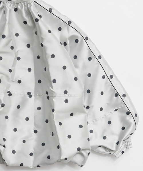 MAISON SPECIAL(メゾンスペシャル)の「Dot Voluminous Balloon Blouson/ドットボリューミーバルーンブルゾン(ブルゾン・レディース・ブラウン/ホワイト・FREE)」の14枚目の写真