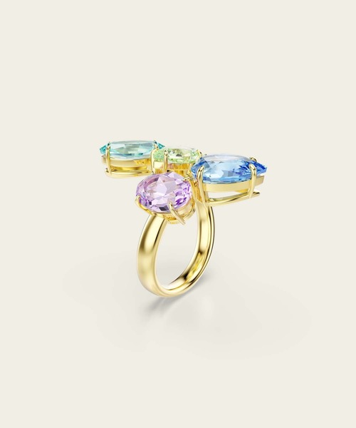 SWAROVSKI(スワロフスキー)の「【公式】【スワロフスキー】Gema モチーフのあるリング, ミックスカット, ゴールドトーン・プレーティング(リング・レディース・マルチ・52)」の3枚目の写真