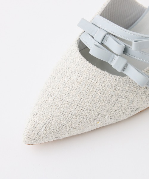 one after another NICE CLAUP(ワンアフターアナザーナイスクラップ)の「リボンミュールサンダル(サンダル・レディース・サックスブルー・L/M/S)」の7枚目の写真