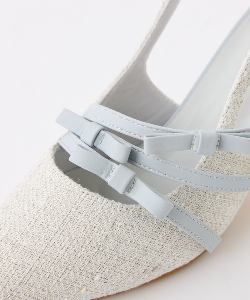 one after another NICE CLAUP(ワンアフターアナザーナイスクラップ)の「リボンミュールサンダル(サンダル・レディース・サックスブルー・L/M/S)」の8枚目の写真