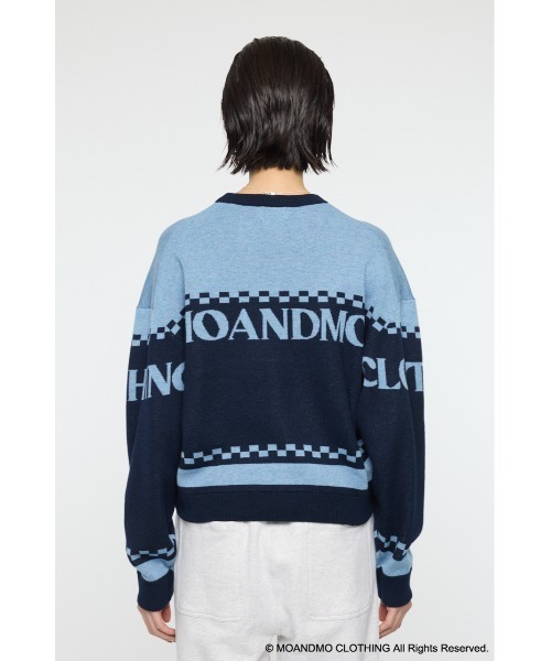 MOUSSY(マウジー)の「MOANDMO JACQUARD セーター(ニット/セーター・レディース・ネイビー/マジェンタ・FREE)」の13枚目の写真