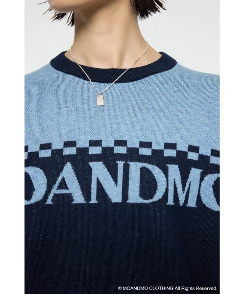 MOUSSY(マウジー)の「MOANDMO JACQUARD セーター(ニット/セーター・レディース・ネイビー/マジェンタ・FREE)」の14枚目の写真