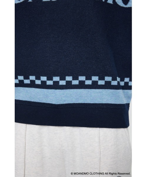 MOUSSY(マウジー)の「MOANDMO JACQUARD セーター(ニット/セーター・レディース・ネイビー/マジェンタ・FREE)」の17枚目の写真