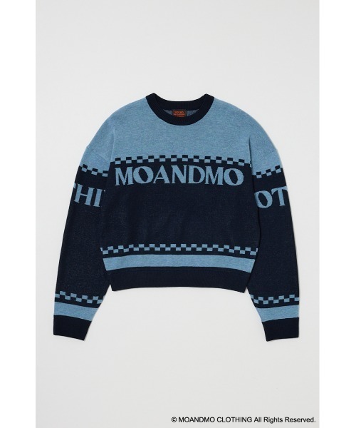 MOUSSY(マウジー)の「MOANDMO JACQUARD セーター(ニット/セーター・レディース・ネイビー/マジェンタ・FREE)」の18枚目の写真