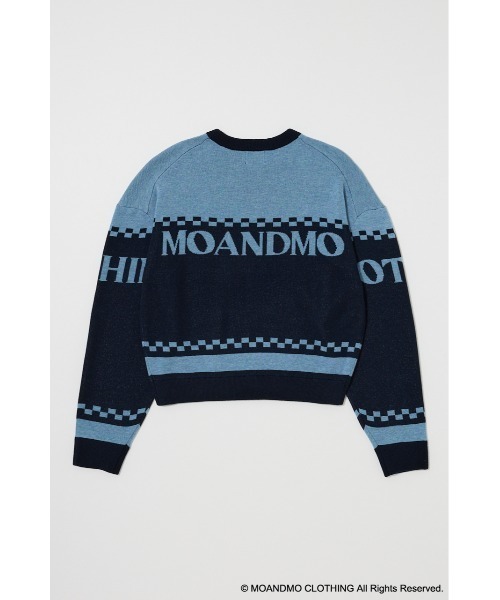 MOUSSY(マウジー)の「MOANDMO JACQUARD セーター(ニット/セーター・レディース・ネイビー/マジェンタ・FREE)」の19枚目の写真