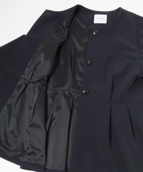 URBAN RESEARCH（アーバンリサーチ）の「ノーカラーペプラムジャケット（ノーカラージャケット・レディース・ネイビー/ブラック・FREE）」の11枚目の写真