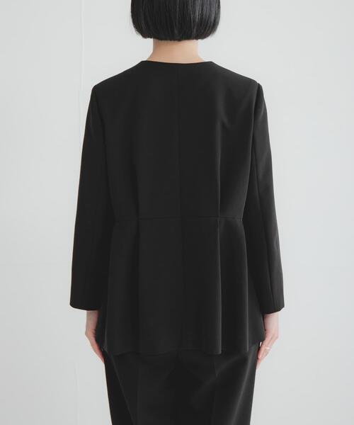 ノーカラーペプラムジャケット（ノーカラージャケット）｜URBAN