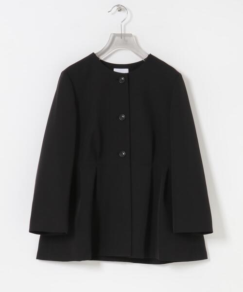 URBAN RESEARCH（アーバンリサーチ）の「ノーカラーペプラムジャケット（ノーカラージャケット・レディース・ネイビー/ブラック・FREE）」の5枚目の写真