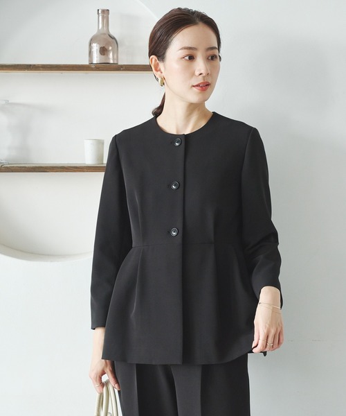 URBAN RESEARCH（アーバンリサーチ）の「ノーカラーペプラムジャケット