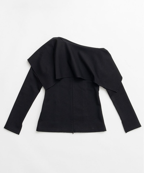 PRANK PROJECT(プランクプロジェクト)の「スリットネックカバートップ / Slit Neck Cover Top(その他トップス・レディース・グレー/ブラック/ホワイト・FREE)」の6枚目の写真