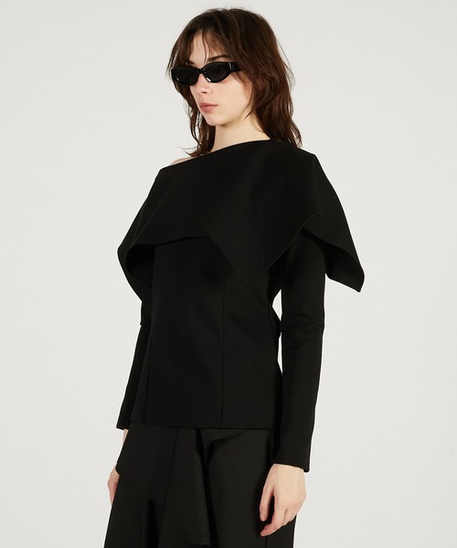 PRANK PROJECT(プランクプロジェクト)の「スリットネックカバートップ / Slit Neck Cover Top(その他トップス・レディース・グレー/ブラック/ホワイト・FREE)」の19枚目の写真