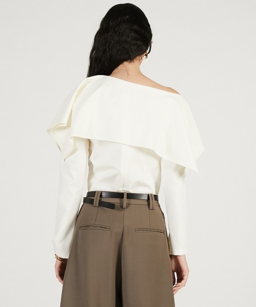 PRANK PROJECT(プランクプロジェクト)の「スリットネックカバートップ / Slit Neck Cover Top(その他トップス・レディース・グレー/ブラック/ホワイト・FREE)」の16枚目の写真