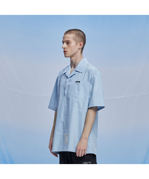 BALANT(バラント)の「オープンカラークラシックラベルシャツ - ブルー(シャツ/ブラウス・メンズ・その他・MEDIUM/LARGE)」の2枚目の写真