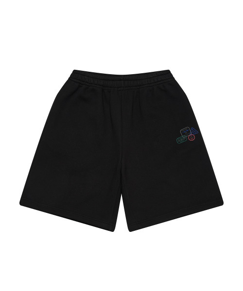 GET IT ON(ゲットイットオン)の「シグネチャーワイドスウェットハーフパンツ_ブラック(その他パンツ・メンズ・その他・F)」の3枚目の写真