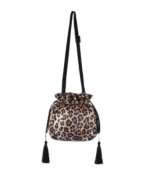 KEITA MARUYAMA（ケイタマルヤマ）の「KNOT-Ti 巾着バッグ（Leopard）（ショルダーバッグ・レディース・ベージュ・FREE）」の7枚目の写真