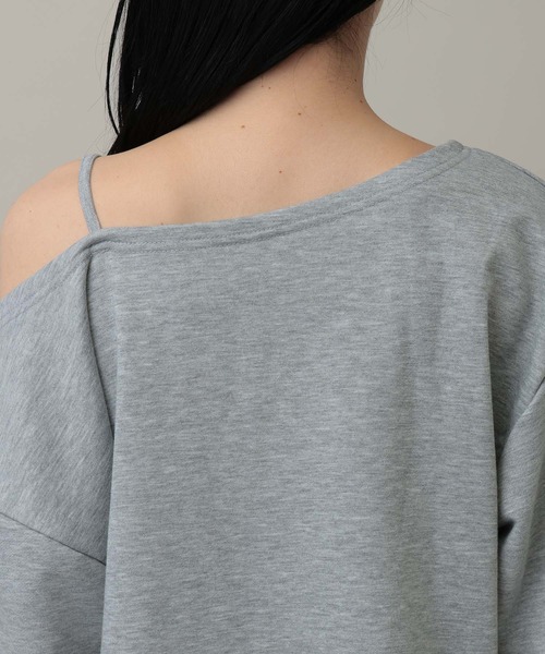 3.3 Field Trip （3.3フィールドトリップ）の「3.3 Field Trip／オフショルロゴプルオーバー（ウラケ）（スウェット・レディース・グレー/アイボリー/ネイビー・FREE）」の14枚目の写真