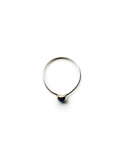 Indian Jewelry（インディアンジュエリー）の「THEATER シアター サークルシェイプデザインターコイズスリムシルバーリング Made in USA（リング・レディース・シルバー・#10/#11/#12/#7）」の5枚目の写真